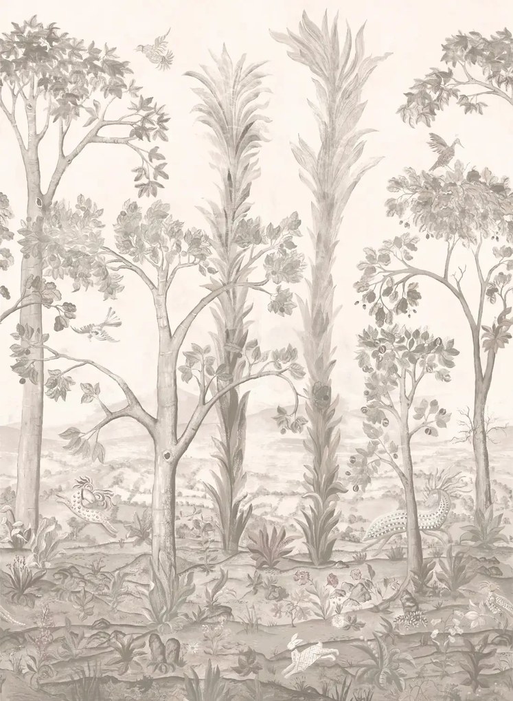GP & J Baker Carta da parati panoramica Tall Trees - Sepia