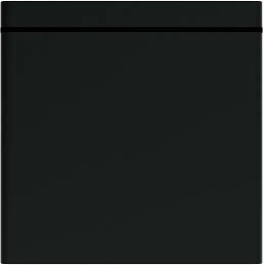 Applique da soffitto Quadrata GU10 IP54 in Alluminio e Vetro - Nero