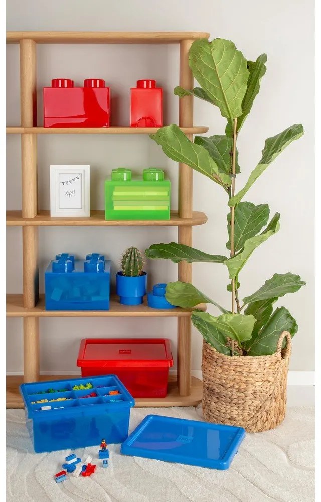 Scatola per bambini blu in plastica 25x25x18 cm – LEGO®