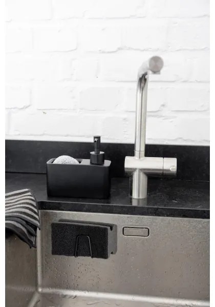 WENKO 55071100 - Supporto BLACK OUTDOOR KITCHEN 5x5 cm acciaio inox/nero