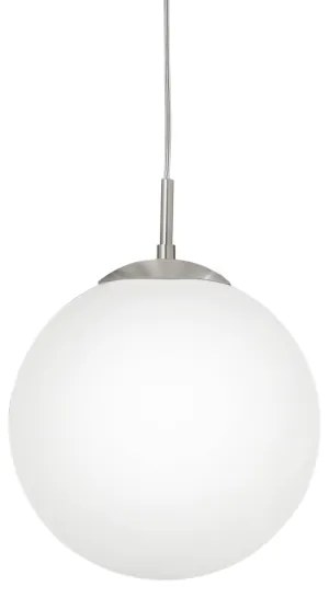 EGLO 85263 - Lampadario a sospensione con filo RONDO 1xE27/60W/230V diametro 30 cm bianco