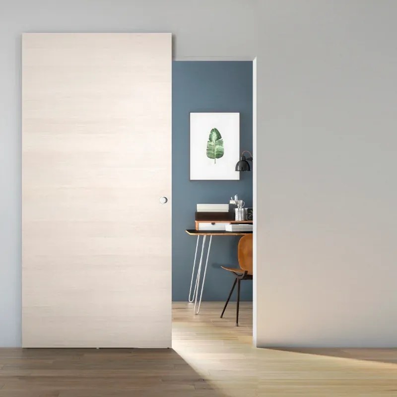 Porta scorrevole Space Grano Tonda in legno, L 101 x H 230 cm, con binario Invisibile