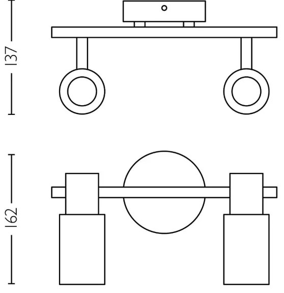 Philips - Faretto PALMS 2xE14/25W/230V