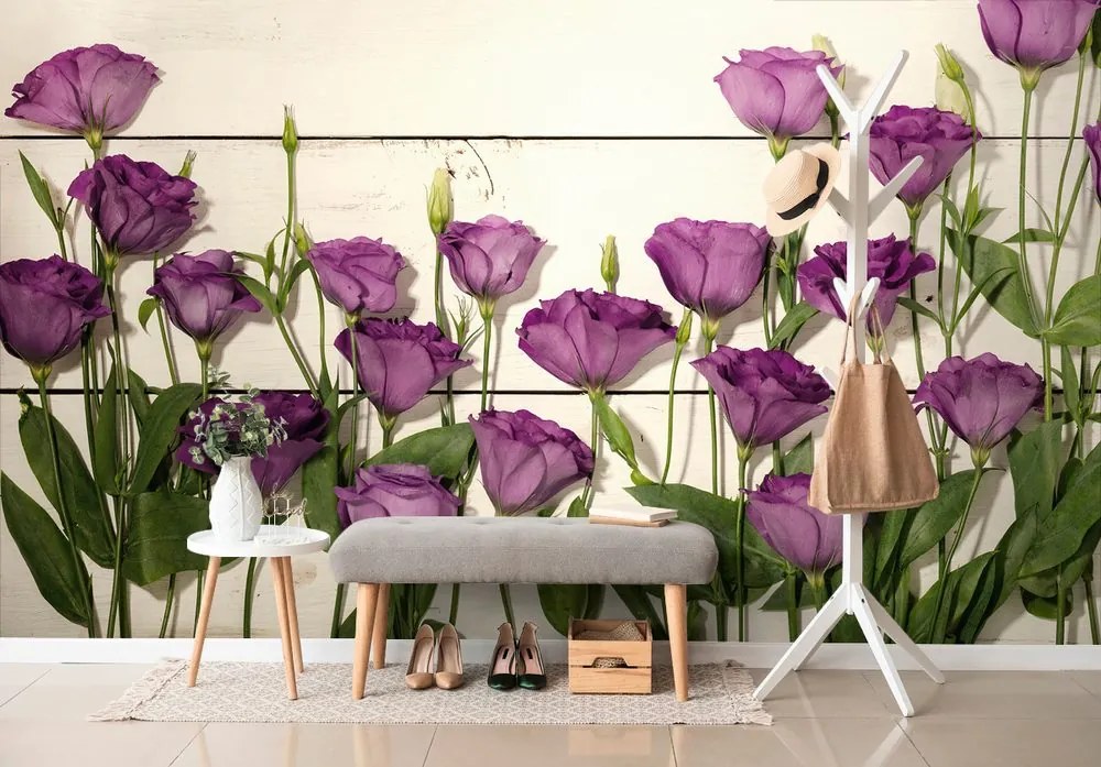 Carta da parati – Splendidi fiori viola