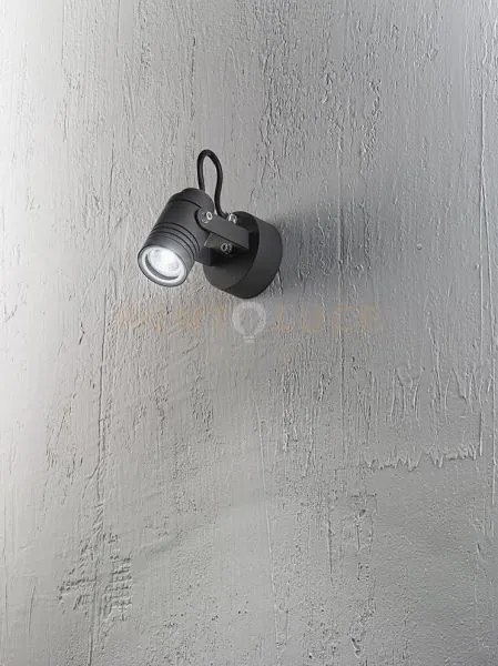 Walker faretto alluminio antracite opaco  1 luce attacco gu10 ip54