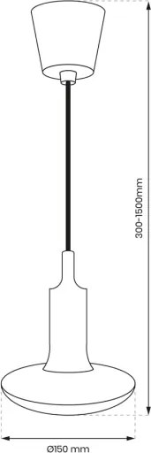 Lampadina LED E27/15W/230V 6000K + power cavo