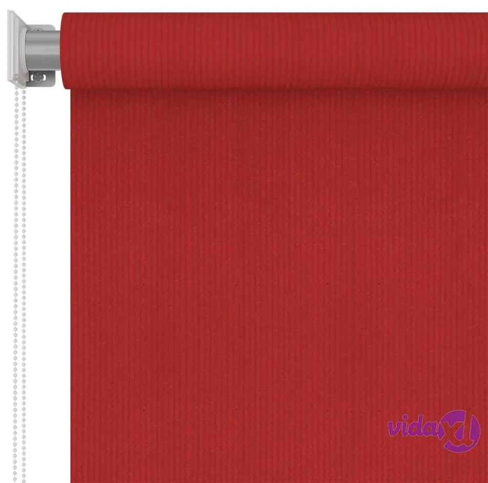 vidaXL Tenda a Rullo per Esterni 100x140 cm Rossa HDPE
