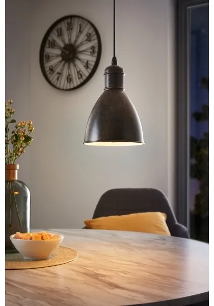 Eglo 49492 - Lampadario PRIDDY 1 1xE27/60W/230V