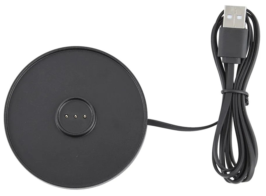 Lampada da tavolo nera con LED ricaricabile con stazione di ricarica IP65 - Raika