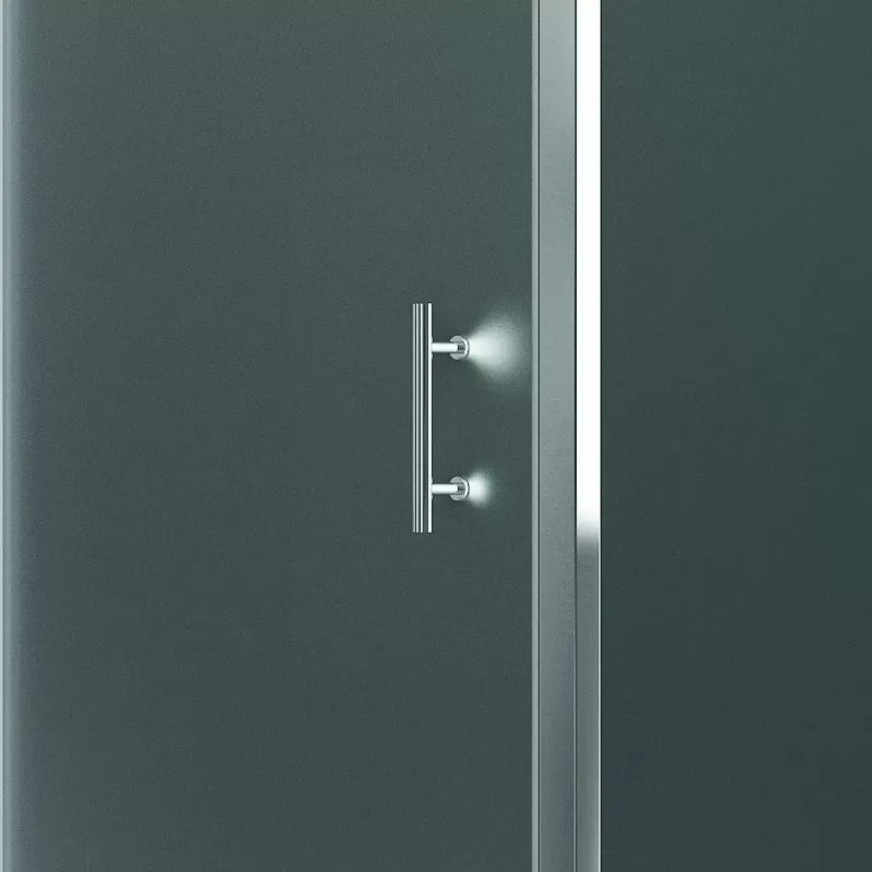 Doccia angolare 150x90 vetro satinato anta scorrevole KF5000S - KAMALU