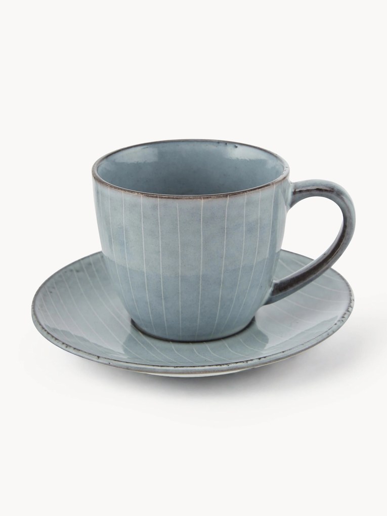 Tazza con piattino fatti a mano Nordic Sea