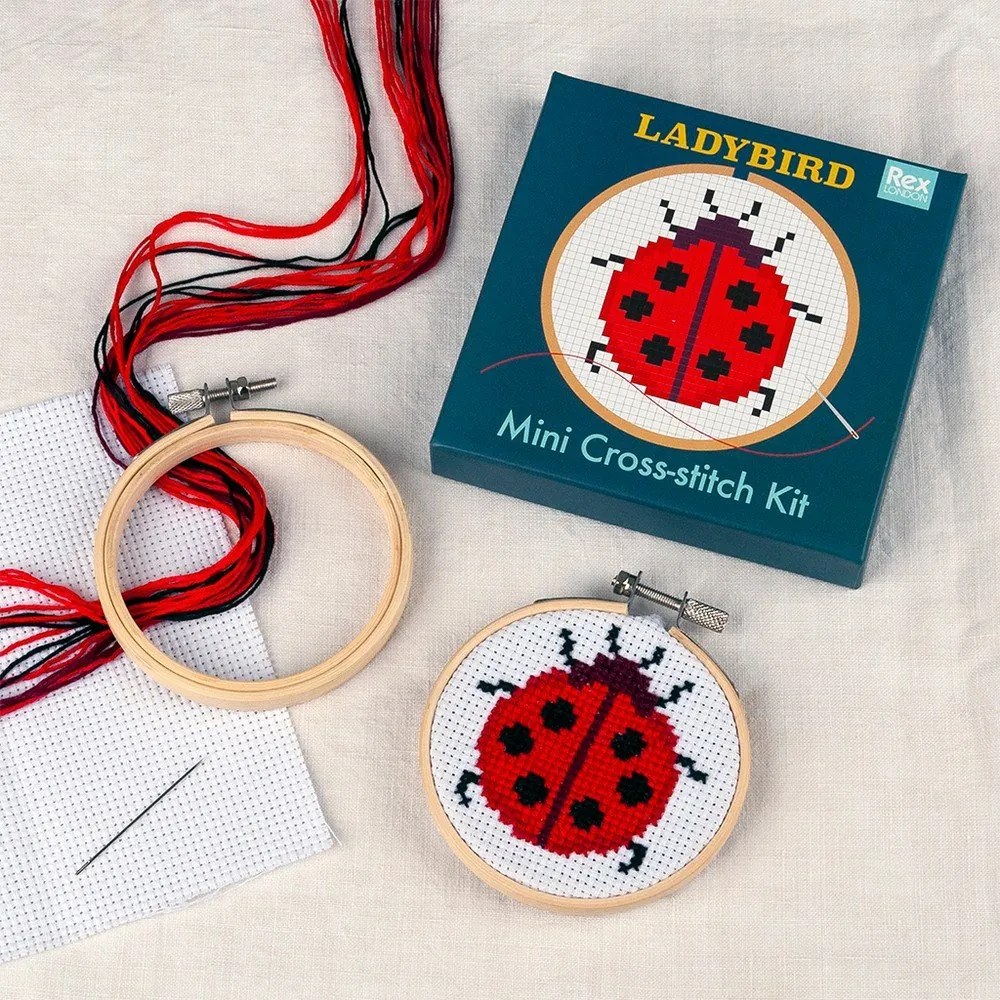 Set creativo punto-croce Cross-stitch Kit Ladybird - Rex London