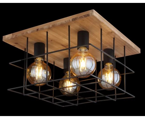 Globo 15530-4D - Plafoniera MERRIL 4xE27/60W/230V