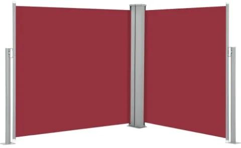 Tenda da Sole Laterale Retrattile Rossa 100x600 cm