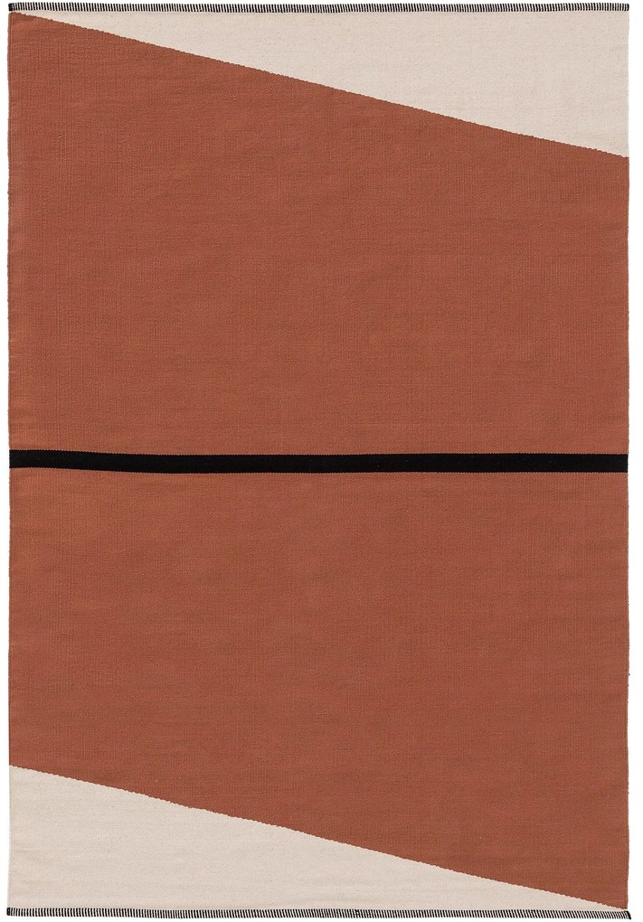 benuta Pop Tappeto di cotone Lenny Terracotta 120x170 cm - Tappeto design moderno soggiorno