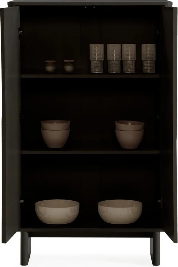 Armadietto nero 80x130x40 cm Solei – MOME