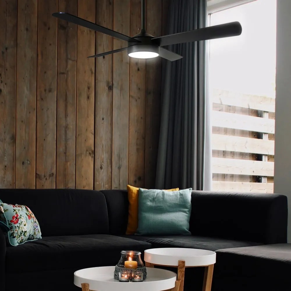 Plafoniera LED nera ø 15 cm Zarautz - SULION