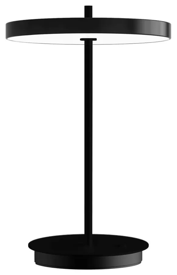 Lampada da tavolo LED nera in metallo con paralume in metallo (altezza totale 31 cm) Asteria Move – UMAGE