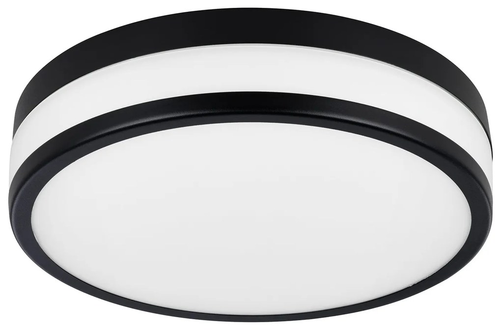 Plafoniera Moderna Led Palermo Acciaio Nero 3 Luci Led Integrato 5,7W