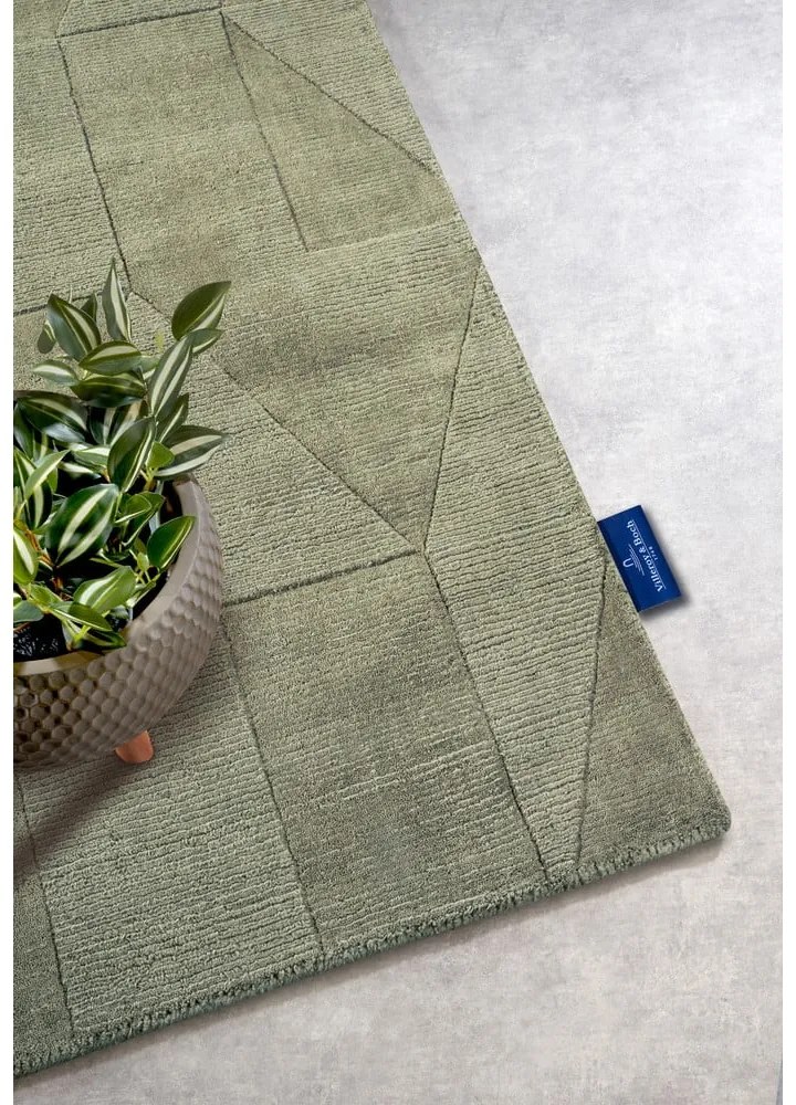 Passatoia verde in lana tessuta a mano 80x250 cm Ursule - Villeroy&Boch