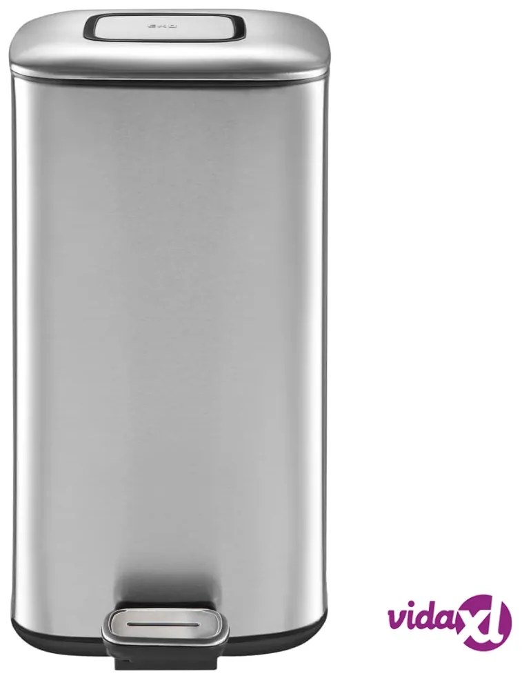 EKO Pattumiera a Pedale Regent 20 L Argento Opaco