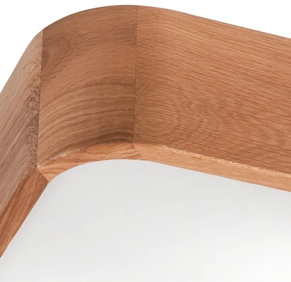 Plafoniera OAK SQUARE 2xE27/15W/230V 35x35 cm quercia