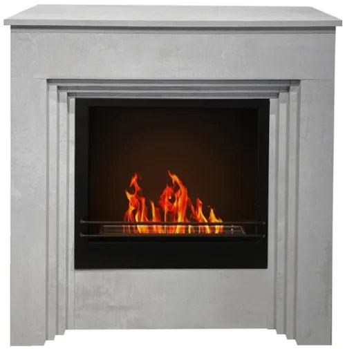 Camino a bioetanolo da terra BELLINI Effetto Cemento Made in Italy L96 x P35 x H96