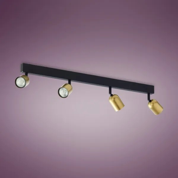 Faretto  TOP 4xGU10/10W/230V oro/nero