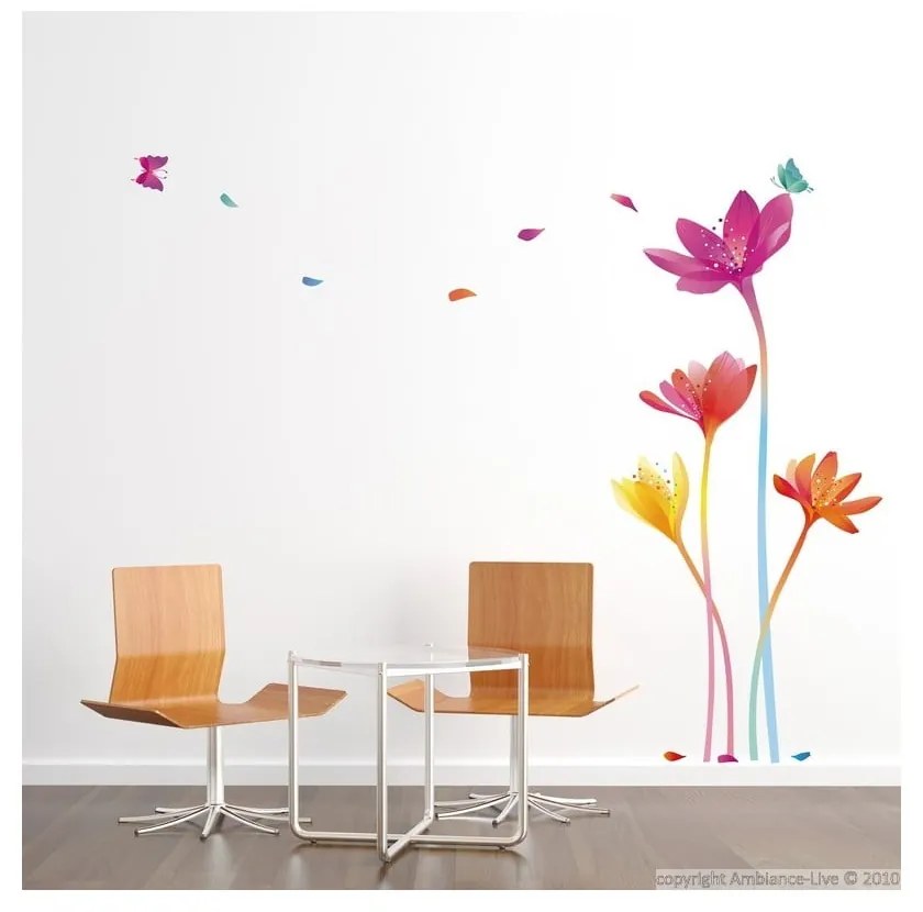 Set di adesivi Fiori Arcobaleno - Ambiance