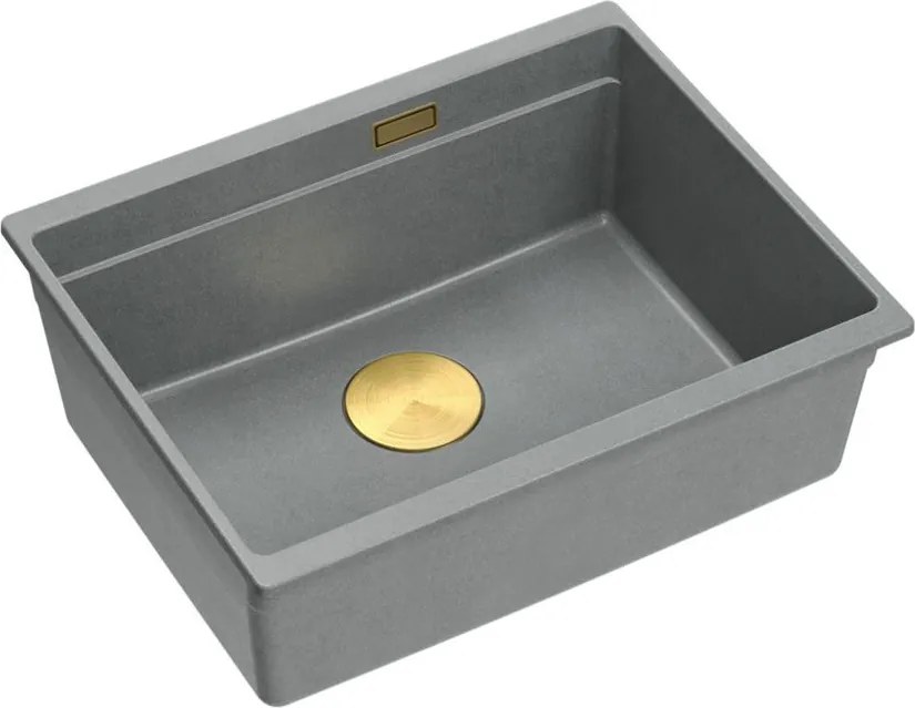 Lavello in granito Logan 100 Grey Metallic