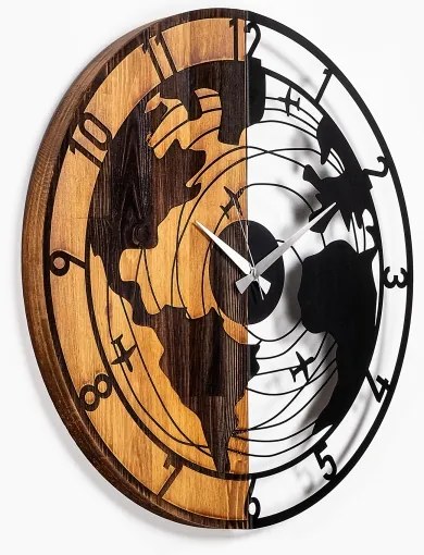 Orologio da parete diametro 56 cm 1xAA legno/metallo