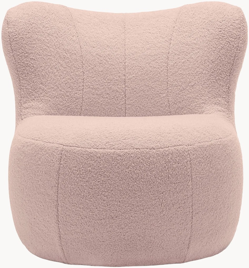 Poltrona lounge imbottita rosa perla freistil173