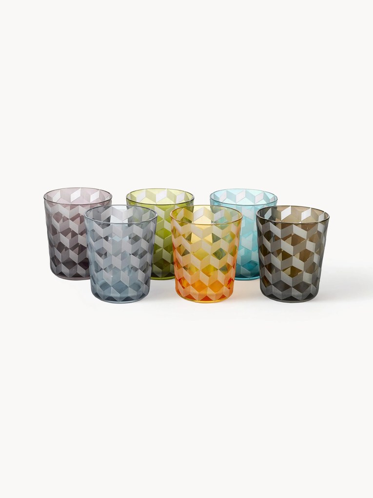 Set di 6 bicchieri Blocks