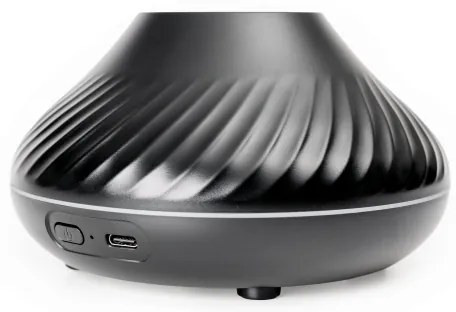 Diffusore di aromi LED RGB con finta fiamma LED/6,5W/5V 130ml nero