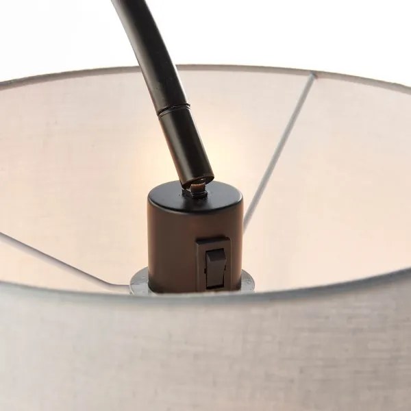 Endon 78163 - Lampada da terra CARLSON 1xE27/60W/230V grigio/nero