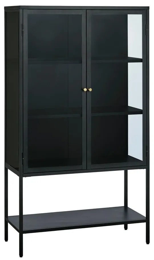 Vetrina nera in metallo 88x132 cm Carmel - Unique Furniture