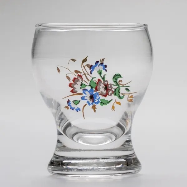 Set 6x bicchiere da liquore limpido - motivo floreale no 4