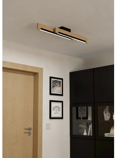 Eglo 901736-Plafoniera LED dimmerabile CAMACHO 2xLED/10W/230V nero/beige