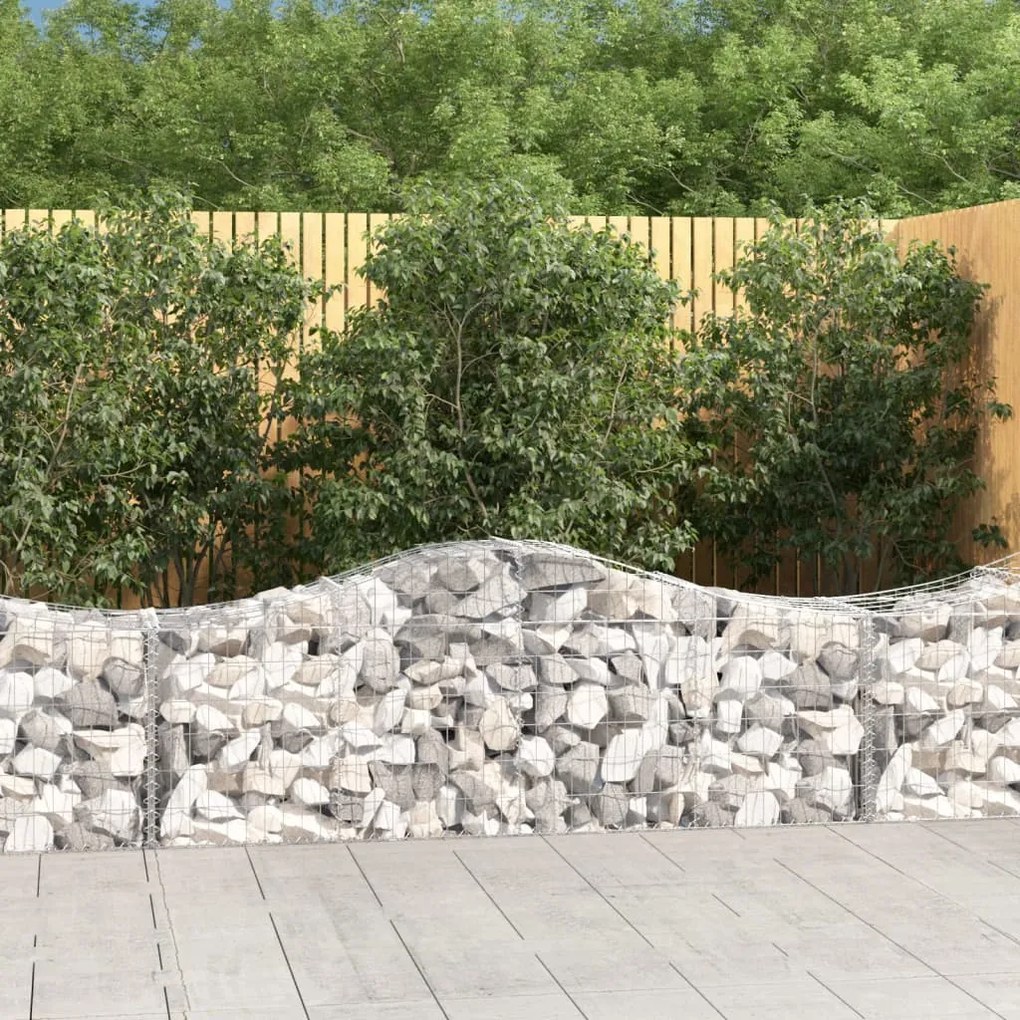 Cesti Gabbioni Ad Arco 50 Pz 200x50x60/80 Cm Ferro Zincato /