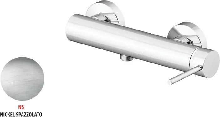 Rubinetto per doccia getto laminare cristallino monocomando Circle two nichelato GATTONI RUBINETTERIA