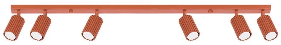 Sollux SL.1642 - Faretto KARBON 6xGU10/10W/230V rosso