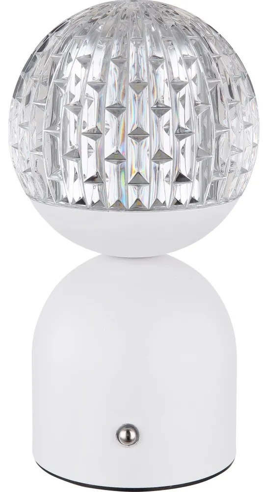 Globo 21007W - Lampada da tavolo LED dimmerabile con funzione Touch JULSY LED/2,5W/3,7V bianco