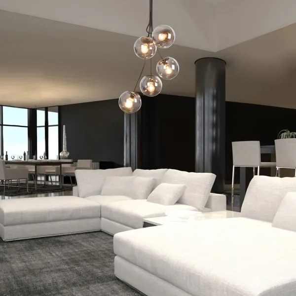 Rabalux 3508 - Lampadario su palo GLORY 5xE14/40W/230V