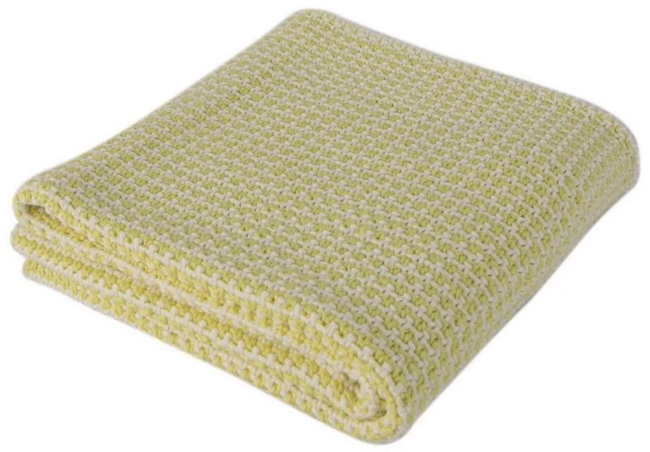 Coperta gialla in cotone soffice per neonati, 90 x 90 cm - Homemania Decor
