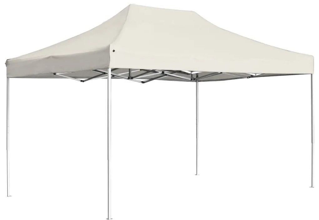 Gazebo Professionale Pieghevole İn Alluminio 4,5x3 M Crema /