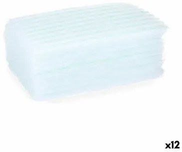 Spugna per il Corpo Sapone Azzurro Bianco 19,5 x 12 x 1,5 cm (12 Unità)