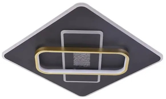 Plafoniera LED dimmerabile LED/90W/230V nero + telecomando