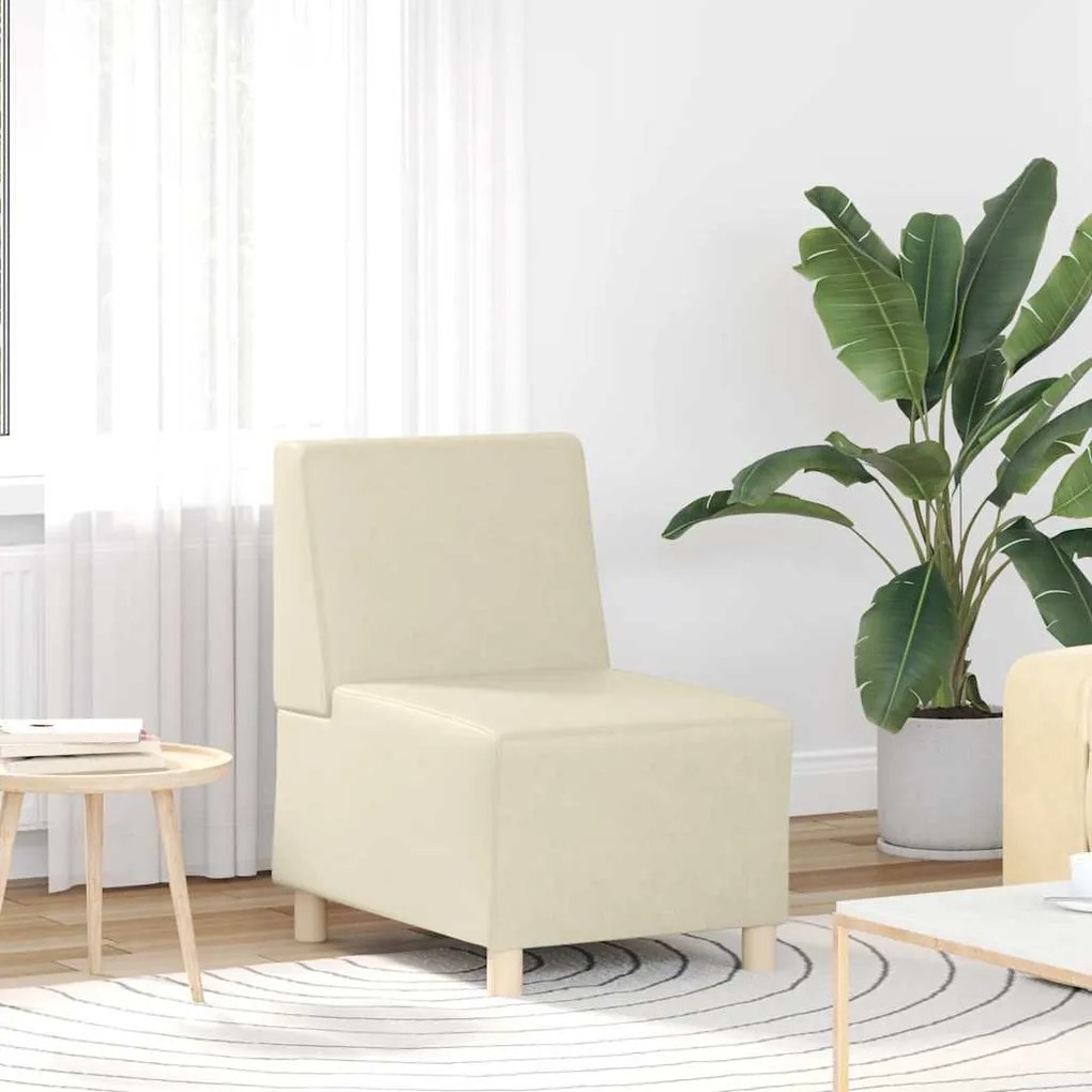 Divano Sedia Crema 55 Cm İn Similpelle /