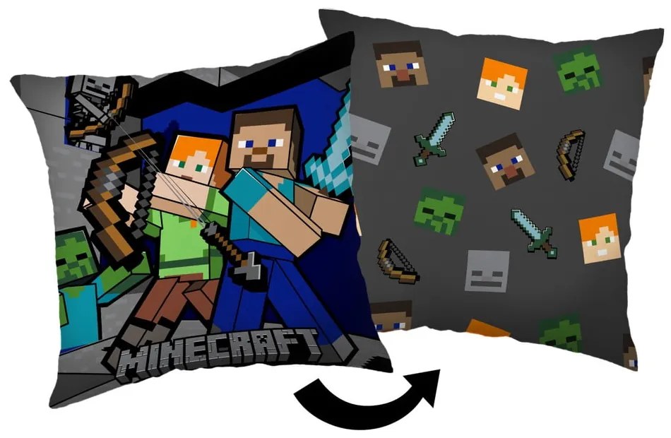 Cuscino per bambini Minecraft Survival Mode - Jerry Fabrics