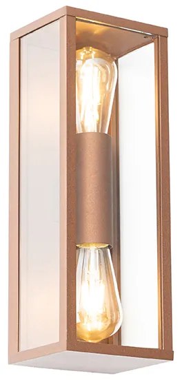 Applique industriale Ruggine 38 cm 2 luci IP44 - Charlois